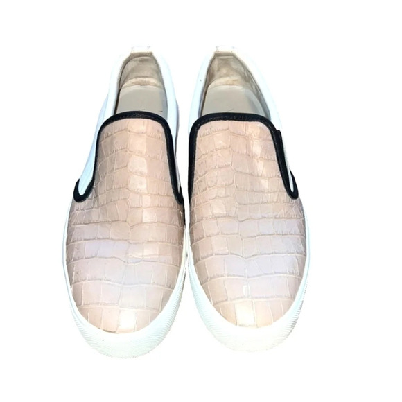 Blush croco embossed vince sneakers EUC ❤️ - Picture 8 of 9